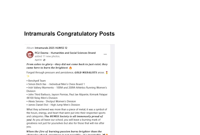 write an creative yet comprehensive captions and articles
